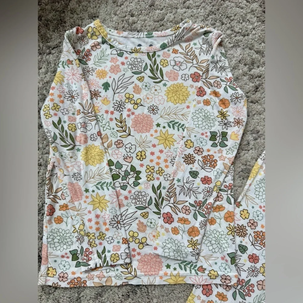 Girls BellaBu Bear bamboo pajamas size 3T